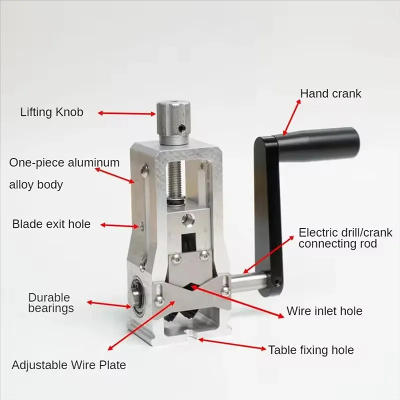 Aluminum Alloy Manual Stripper Electromechanical Dynamic Stripper Copper Wire Dr