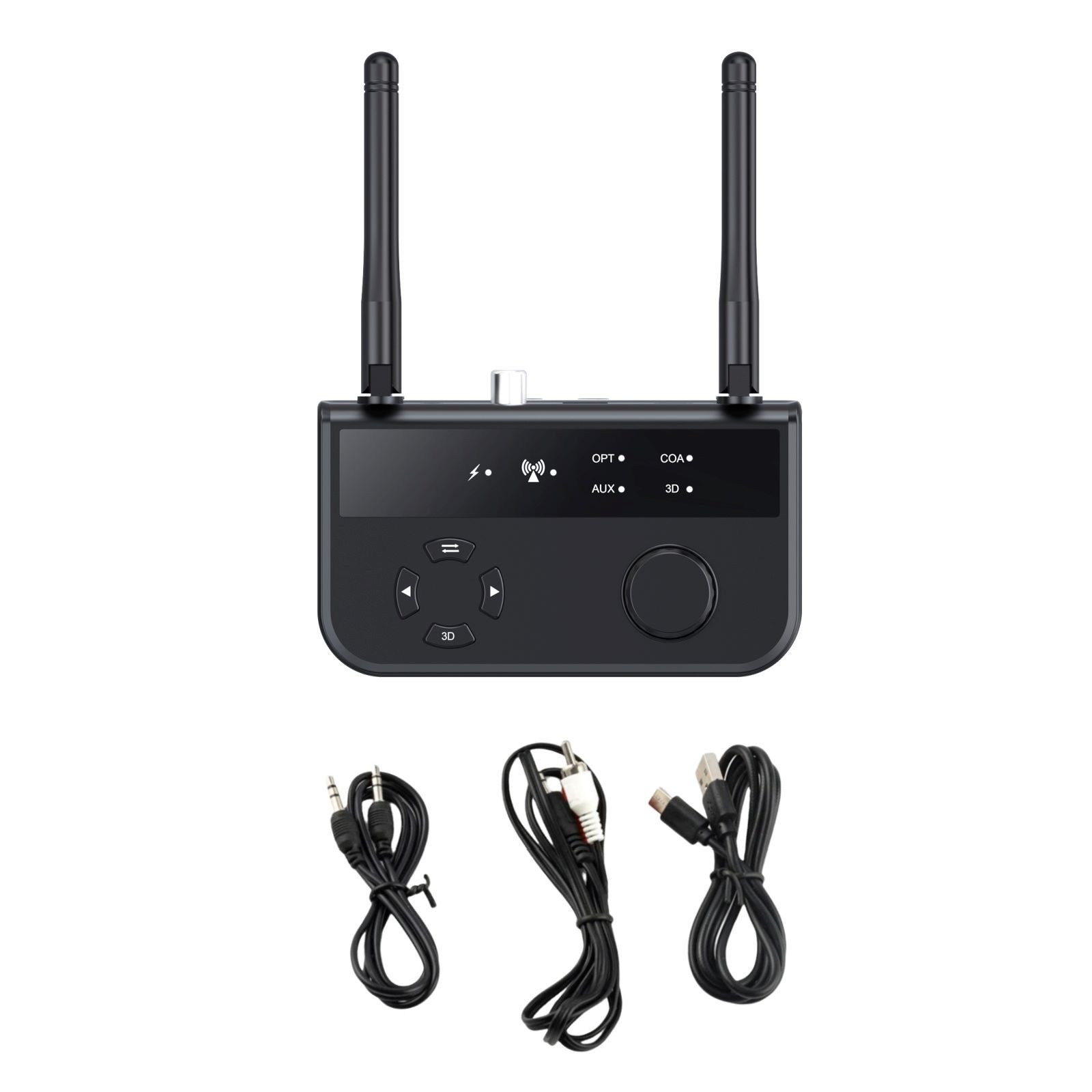 1* Bluetooth 5.3 Receiver With two way interface supports plug and play