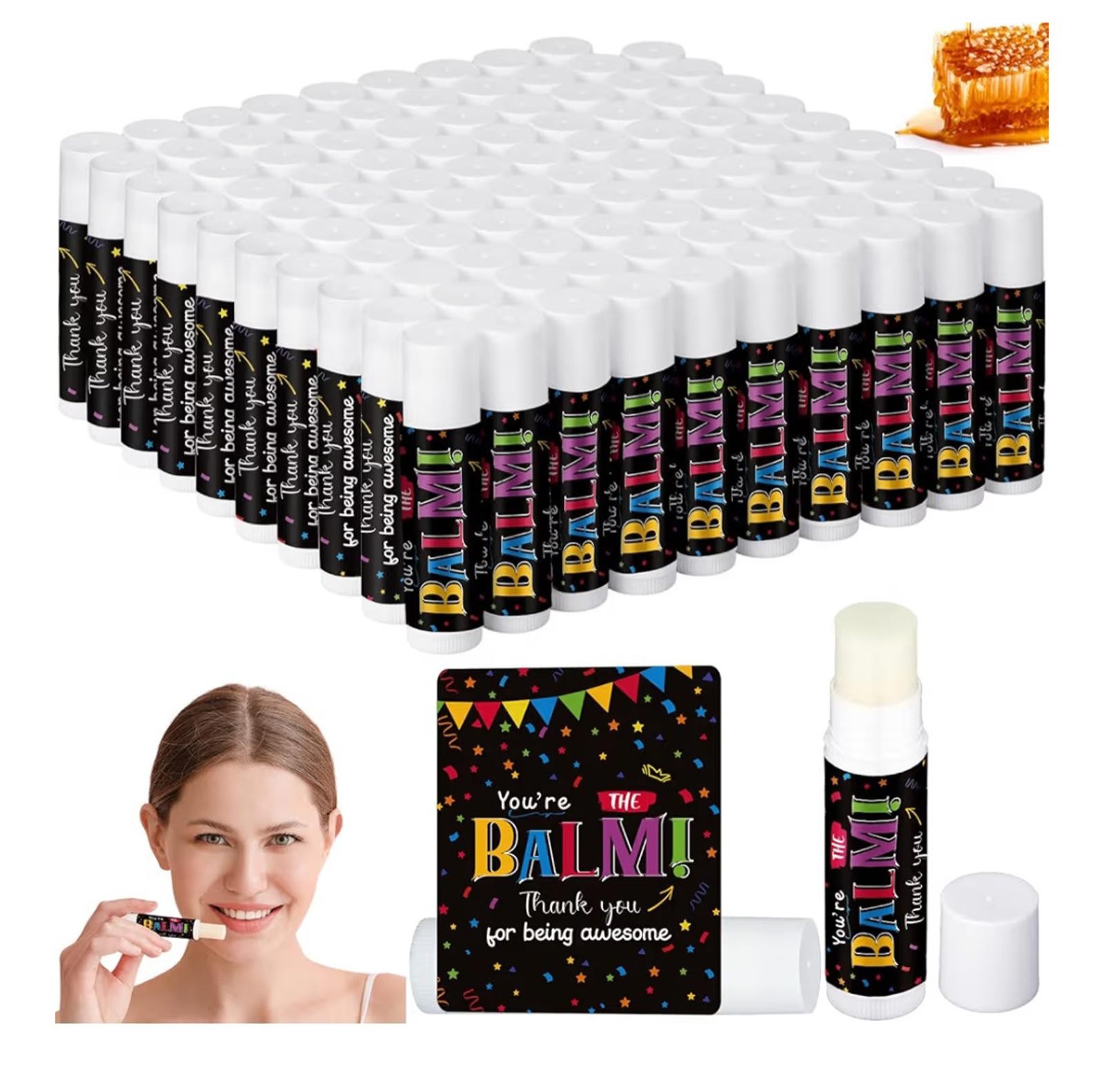 New 100 Count Your The BALM! Lip Balm Thank You Favors for Coworkers