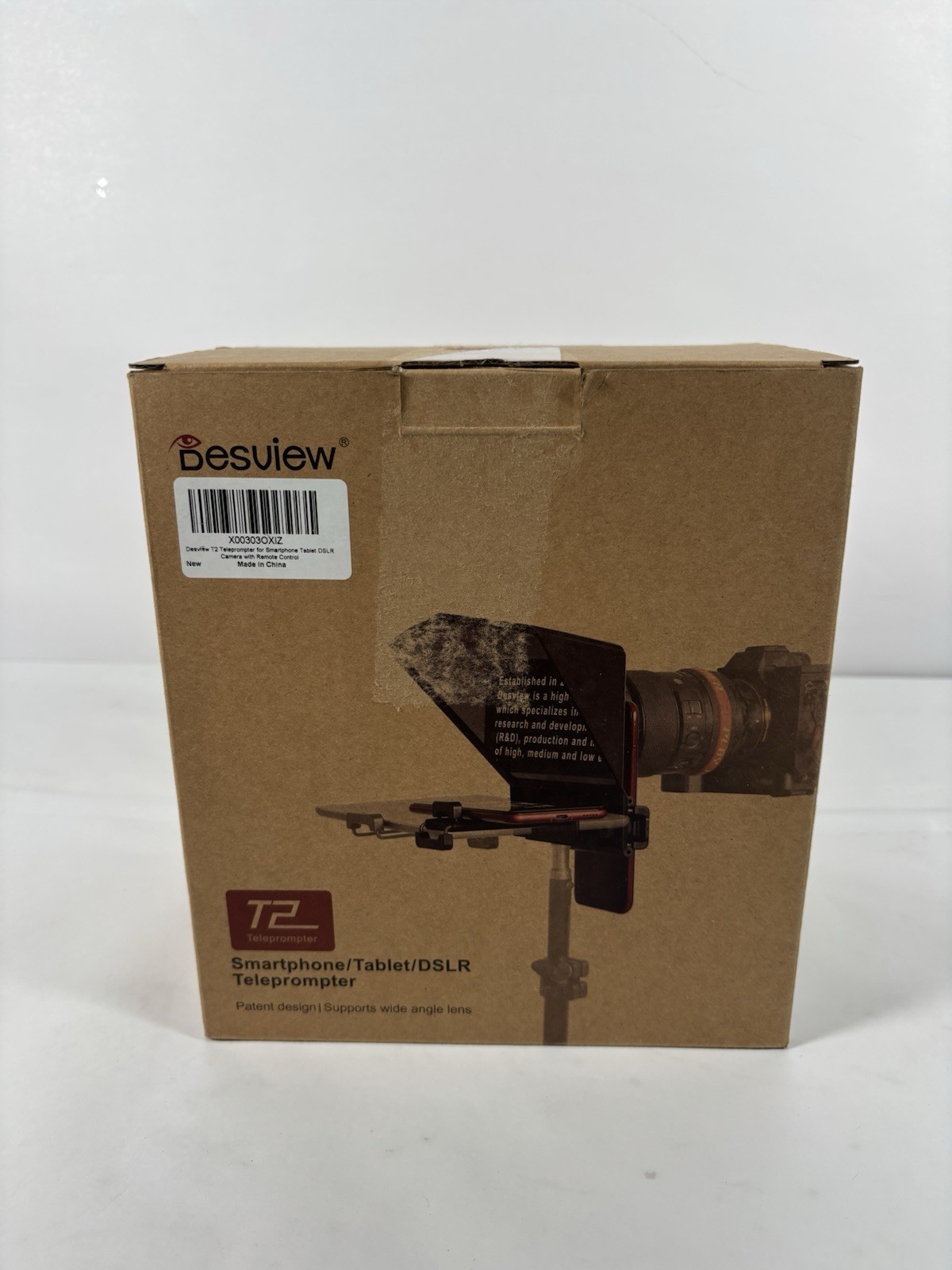 Desview T2 Teleprompter w/ Remote & Lens Adapter Rings