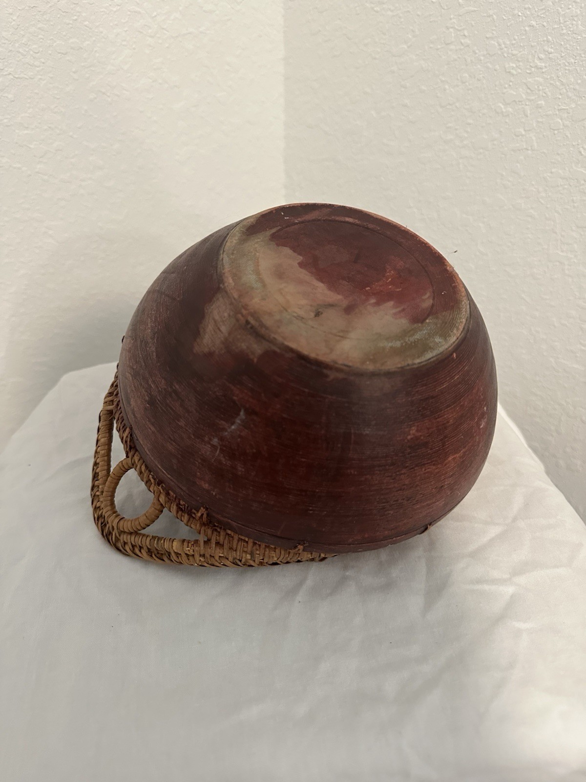 Handmade Woven Basket Bowl Piece