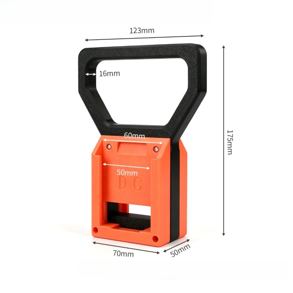 Orange Wall Mount For Battery Rack for For DongCheng - 1pc 1/2/4/6 Slot Design
