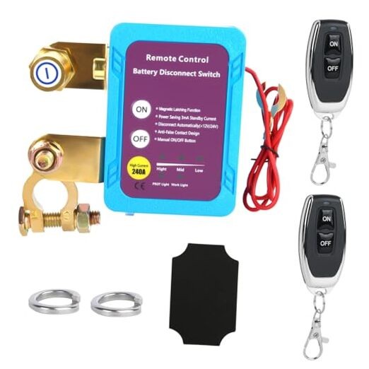 2V 240A Remote Control Battery Disconnect Switch, Smart Car Kill Switch