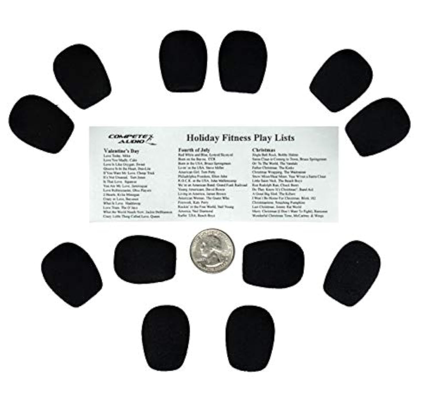 Standard Microphone Windscreens (Microphone Covers) 12-Pack Headset/Lapel (La...