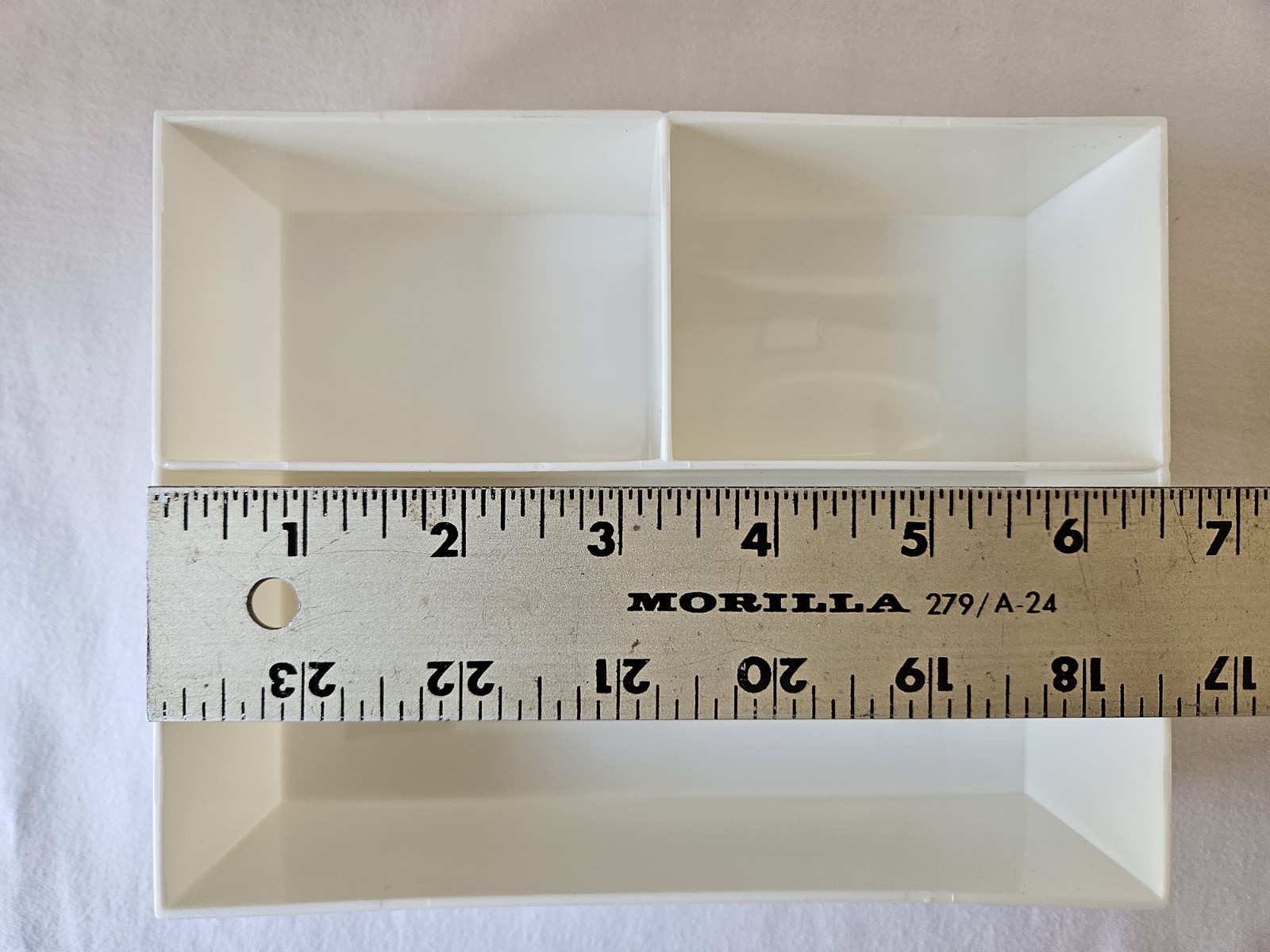 2 NEW Three Lattice multi-compartment plastic organizers in clear plastic