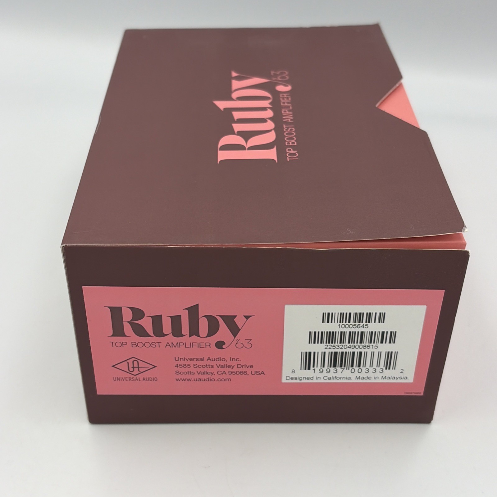 Universal Audio Ruby '63 Top Boost Amplifier Pedal Open Box w/ Box