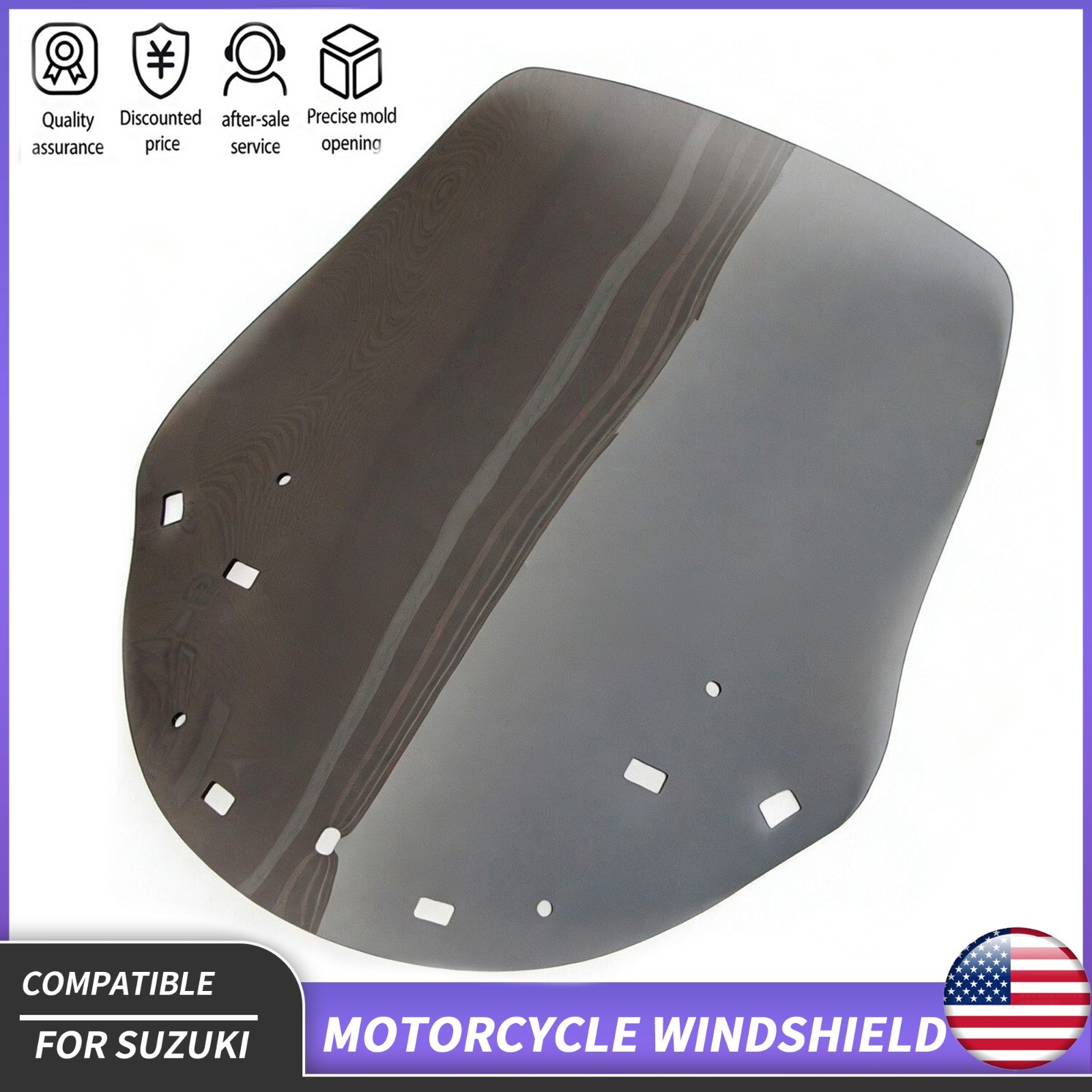 Motorcycle Windshield Windscreen Fit for 2002-2012 SUZUKI Burgman 650 AN650