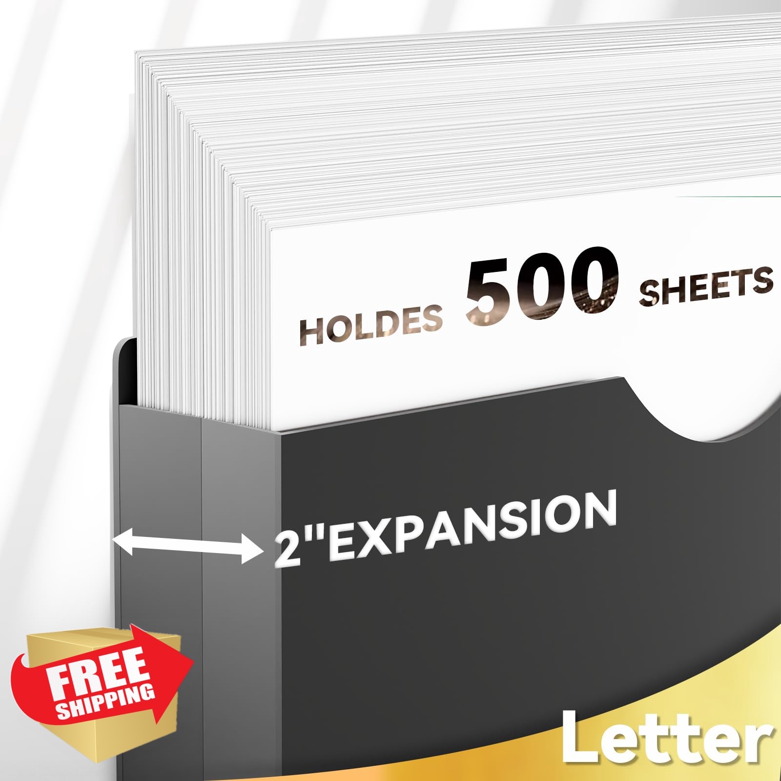 NORDUN Black 2" Expansion File Jackets 12 Pack