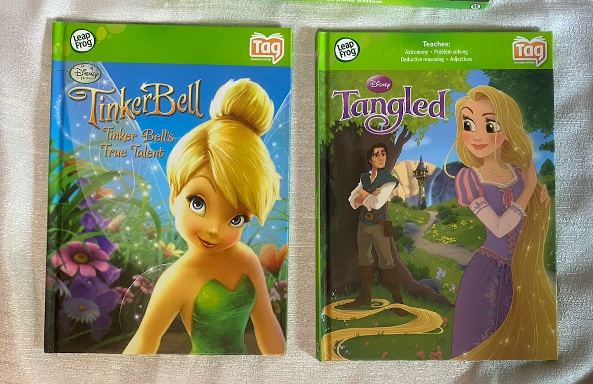 9 LeapFrog Tag Reader Books Disney Pixar Ages 4-8