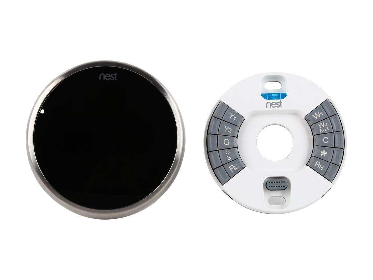 Google Nest T3007ES 3rd Generation Programmable Thermostat Stainless Steel T3008