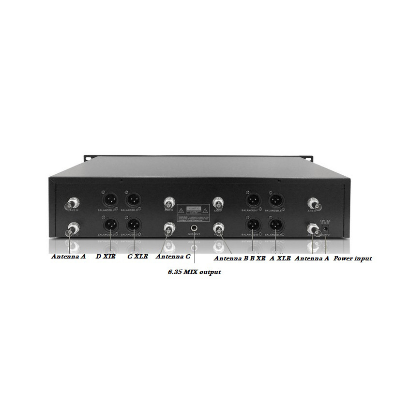 Pro 8 Channel Wireless Microphone System 8 Belt Packs Transmitters 8 Headset Mic