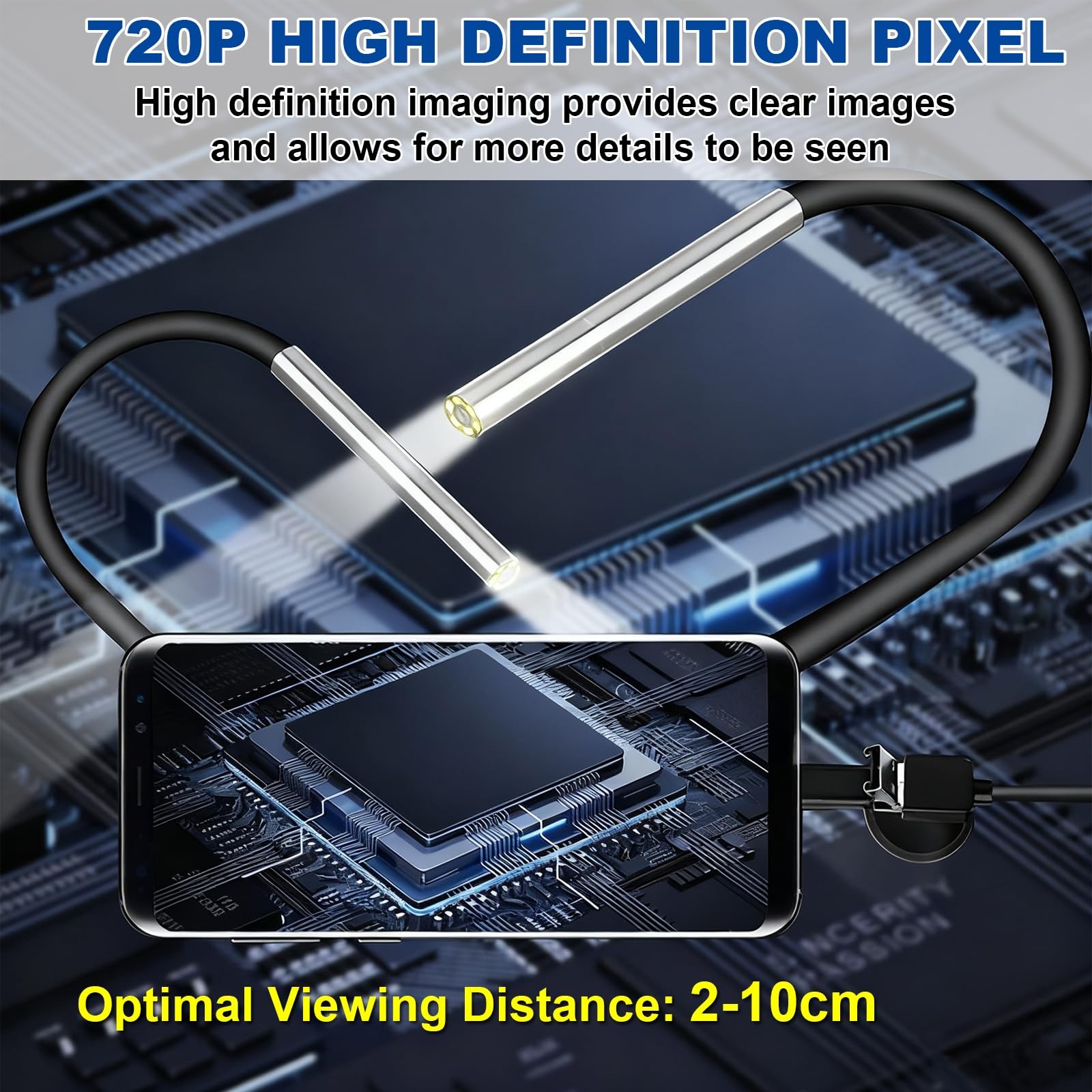 3.9mm Small Hole Borescope, Aperture Endoscope Camera - Suitable for. 20...