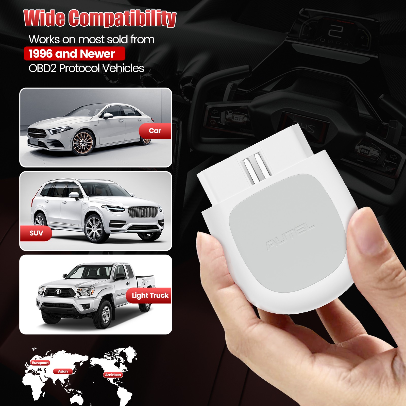 Autel MaxiAP AP200 Bluetooth OBD2 Scanner Code Full System Diagnostic TPMS IMMO