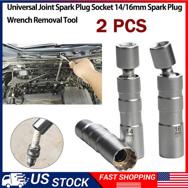 14mm 12 Point Thin wall Swivel Spark Plug Socket For BMW