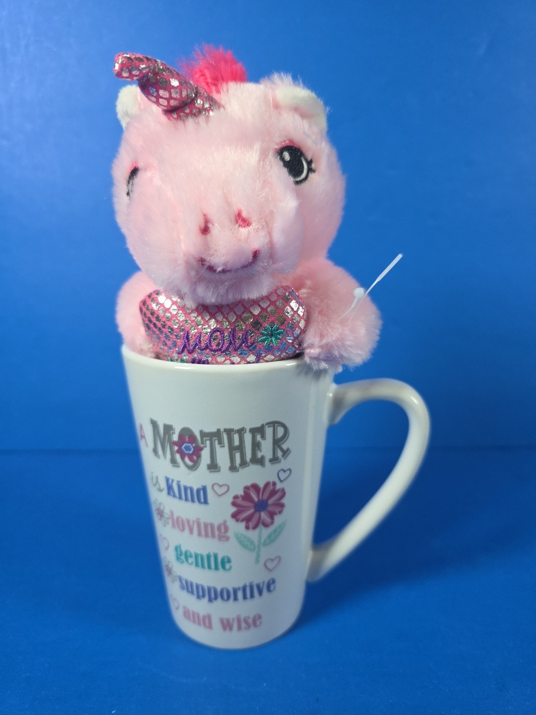 Mother's Day Plush In Mug Unicorn  14oz