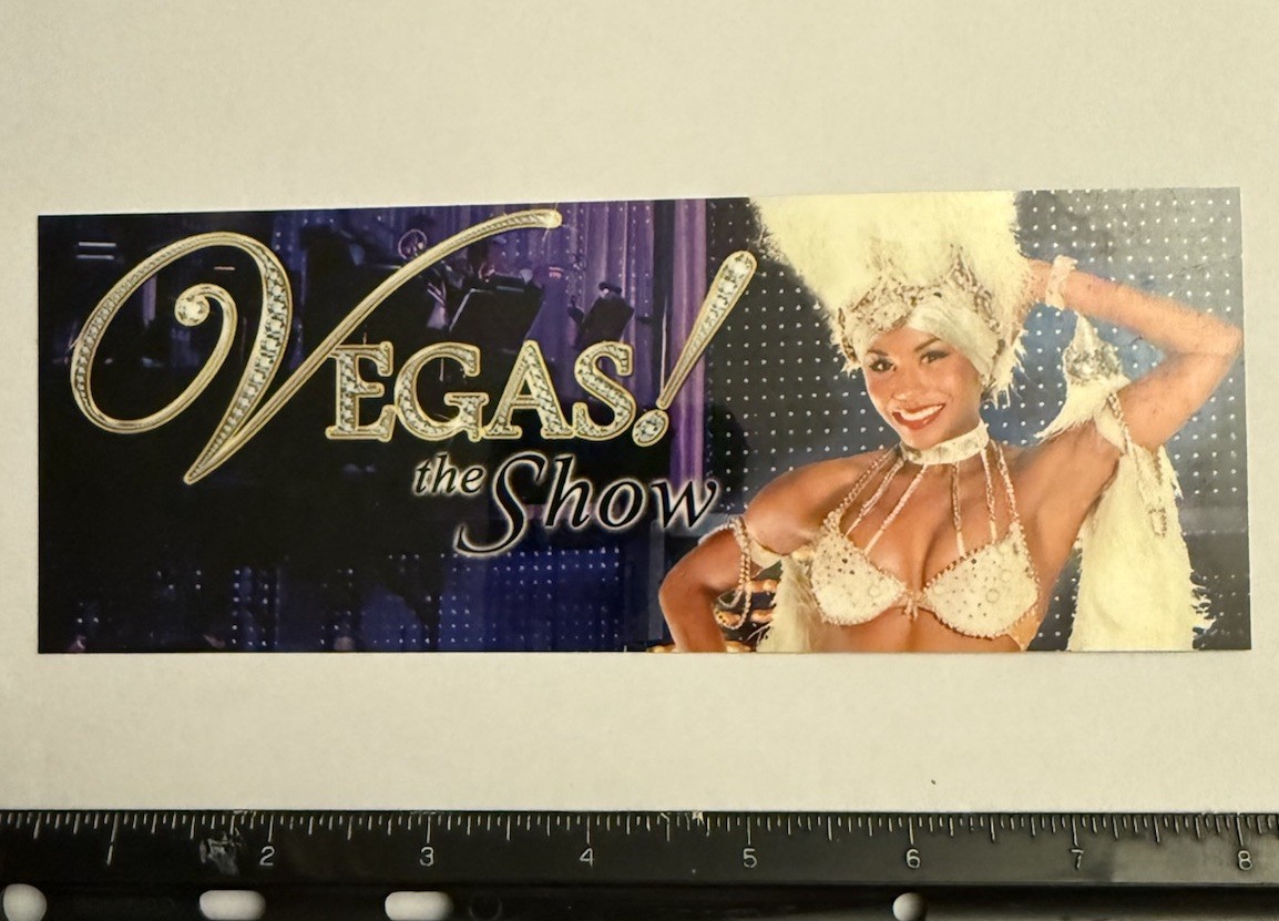 VEGAS! the SHOW Las Vegas Refrigerator Magnet