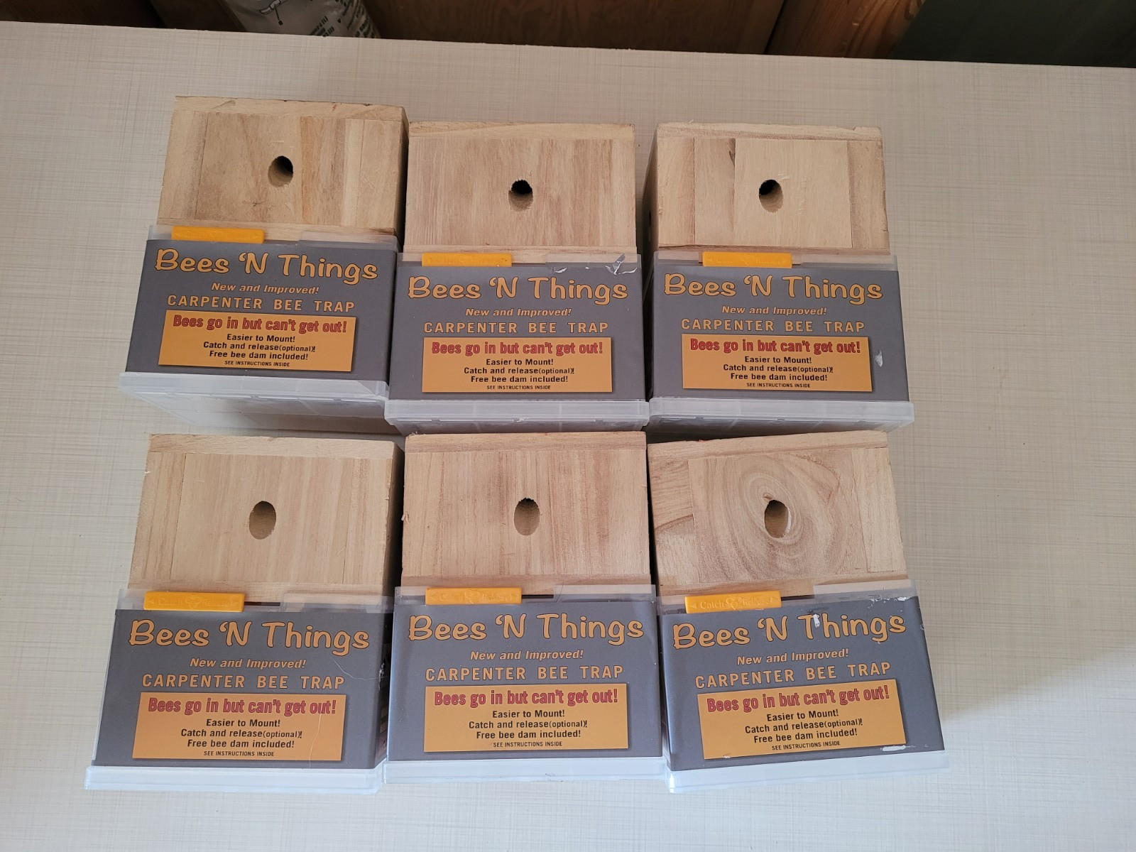 Bee 'N Things Carpenter Bee Trap Lot of 6 New