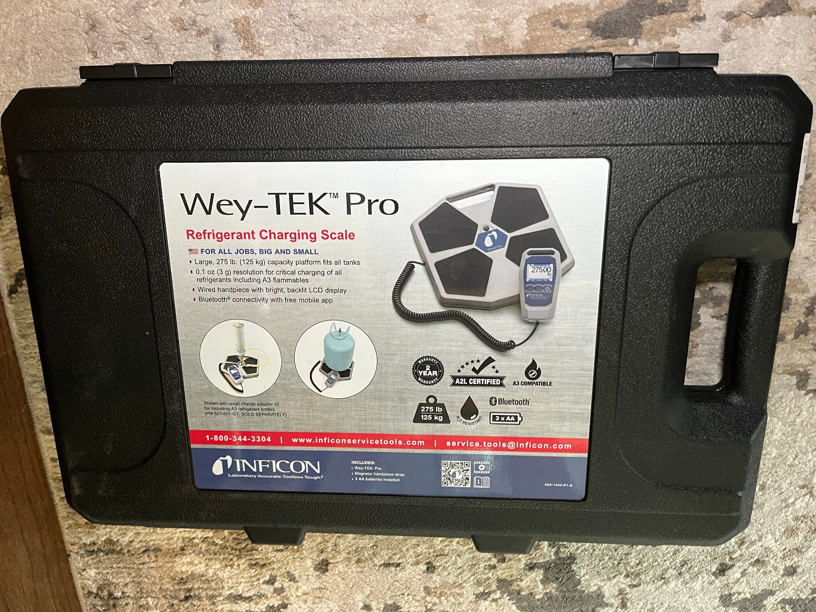 INFICON Wey-TEK Pro Refrigerant Charging Scale