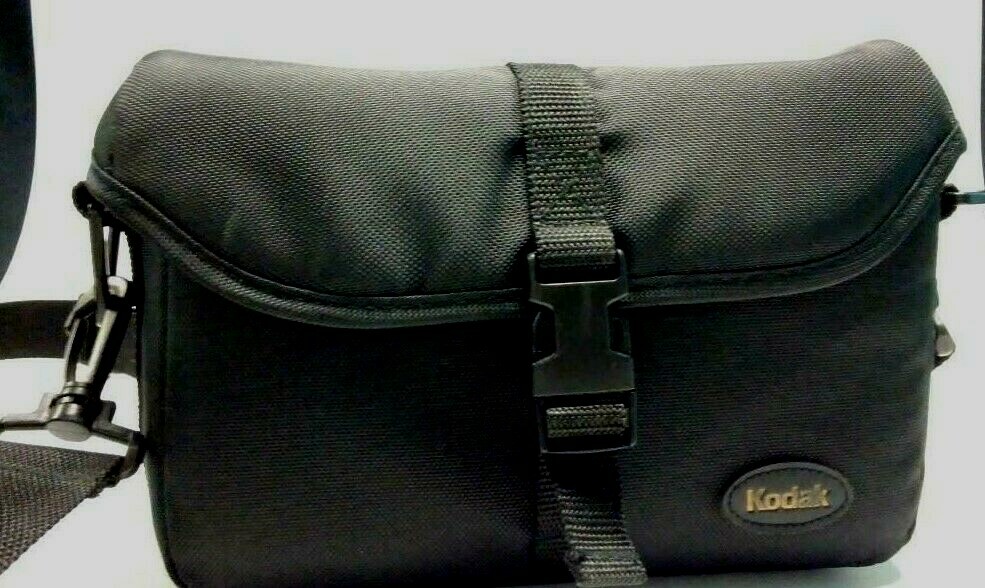 Kodak Black Nylon Camera Case with Adjustable Shoulder Strap - 9x6 inches
