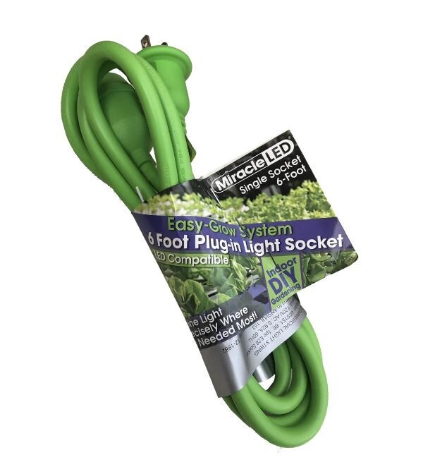 NEW! Miracle LED 6FT Single Socket Indoor Grow Corded String Light