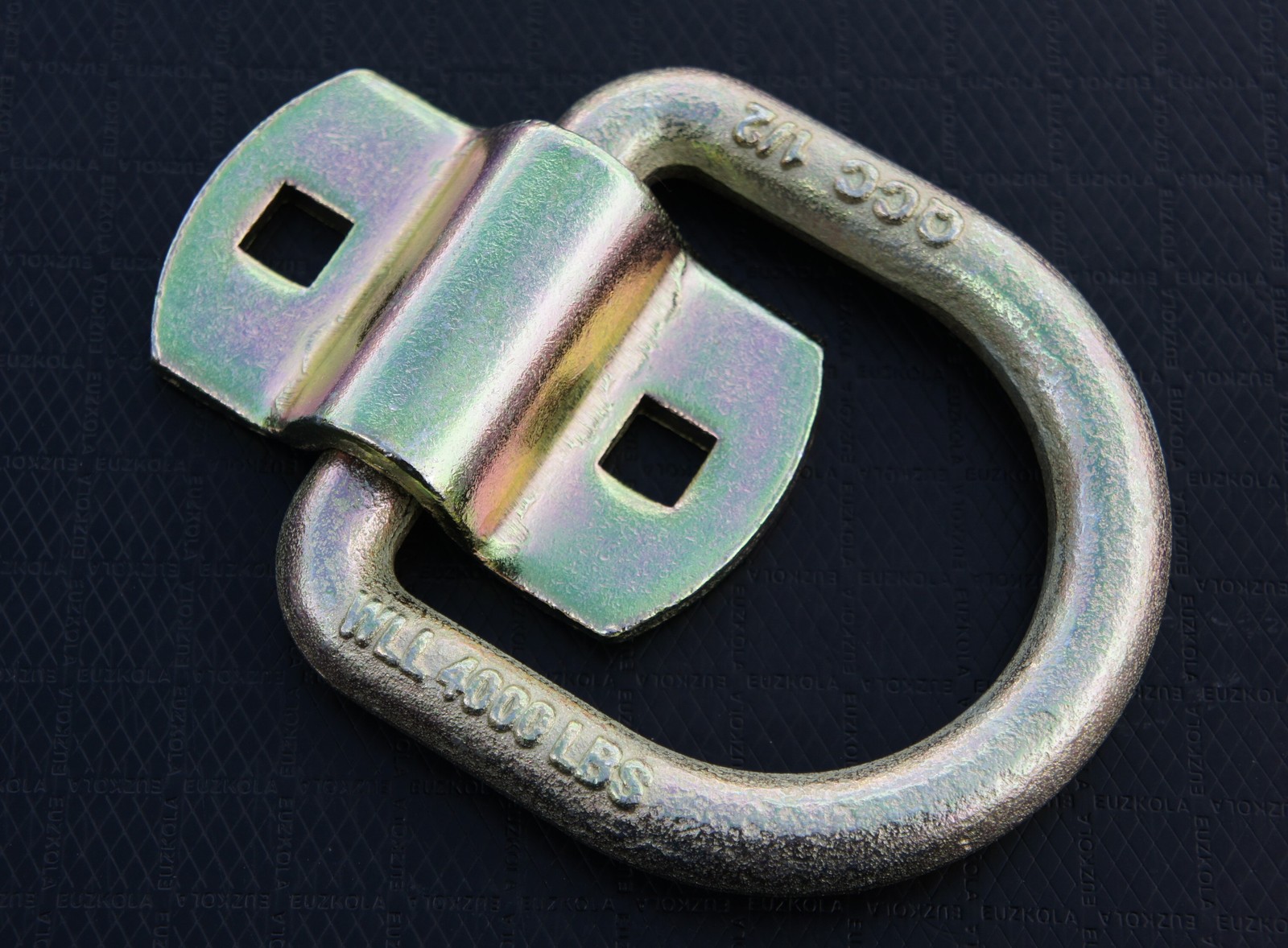 6 Bolt On 1/2" D Ring Car Trailer Flatbed Truck Tie Down Strap Chain Rope Rings