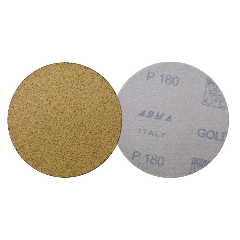100 Pack NO-Hole 5" 180 Grit Disc Hook Loop Pads Sanding Discs Flocking