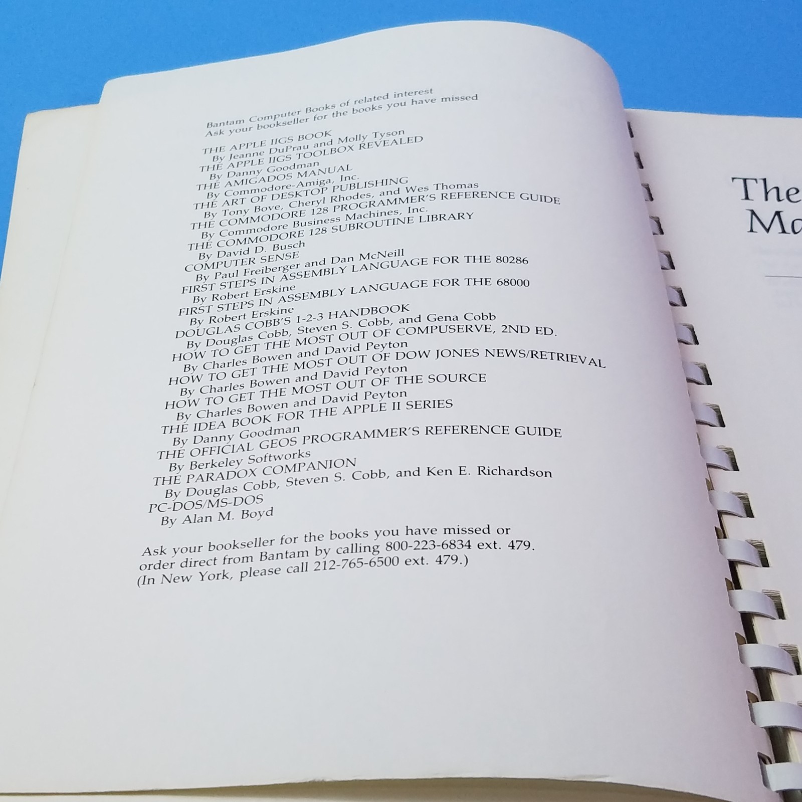 The Amiga DOS Manual 1987 2nd Edition