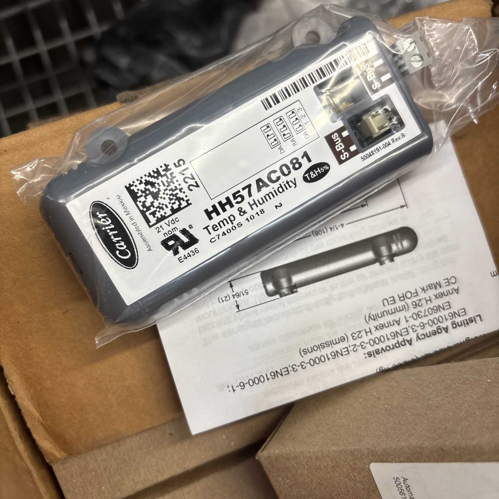 Carrier HH57AC081 Enthalpy Temp Humidity Sensor