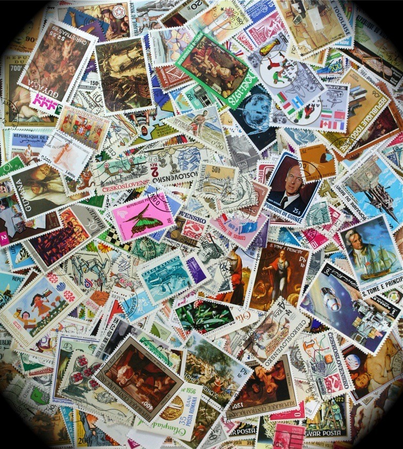 Collections, Lots by the 100's from our stock of 1000000's of Worldwide Stamps