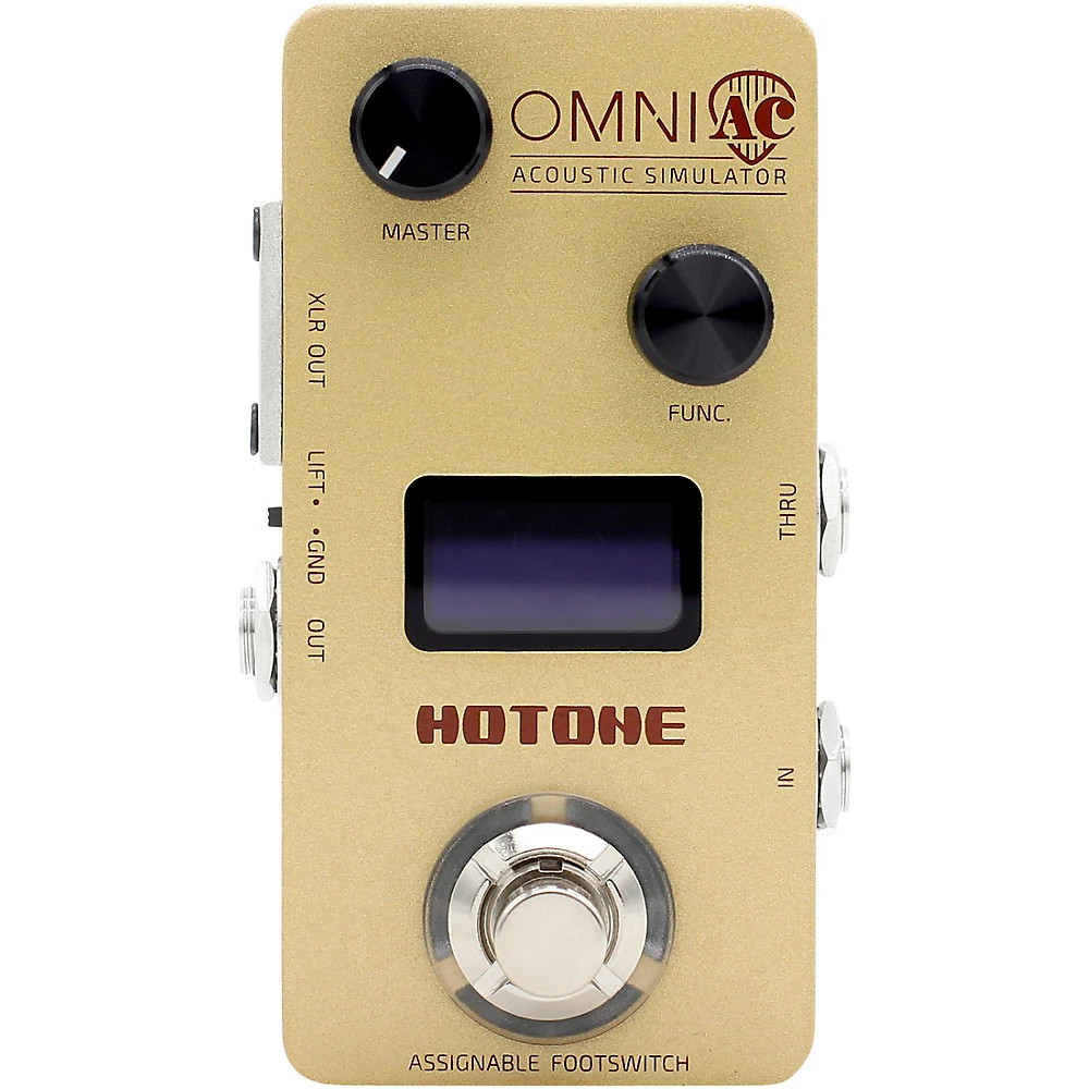 Hotone Effects Omni AC Acoustic Simulator Pedal - Gold