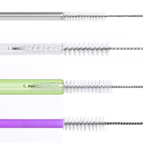 15 Pack Straw Cleaner Brush Set, 12 inch Extra Long, 5 Different Diameters