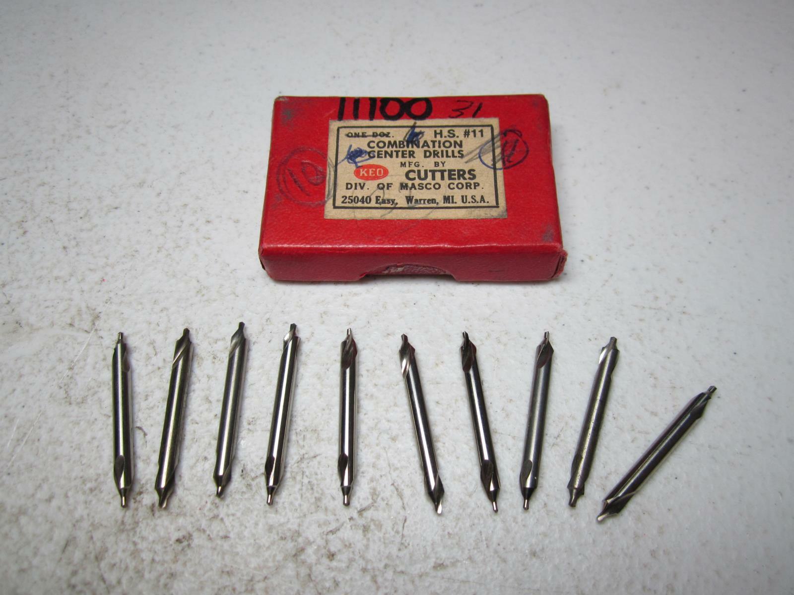 KEO (11100) #11 Cut 60° RH Double End HSS Combo Drill & Countersink - Pack of 10