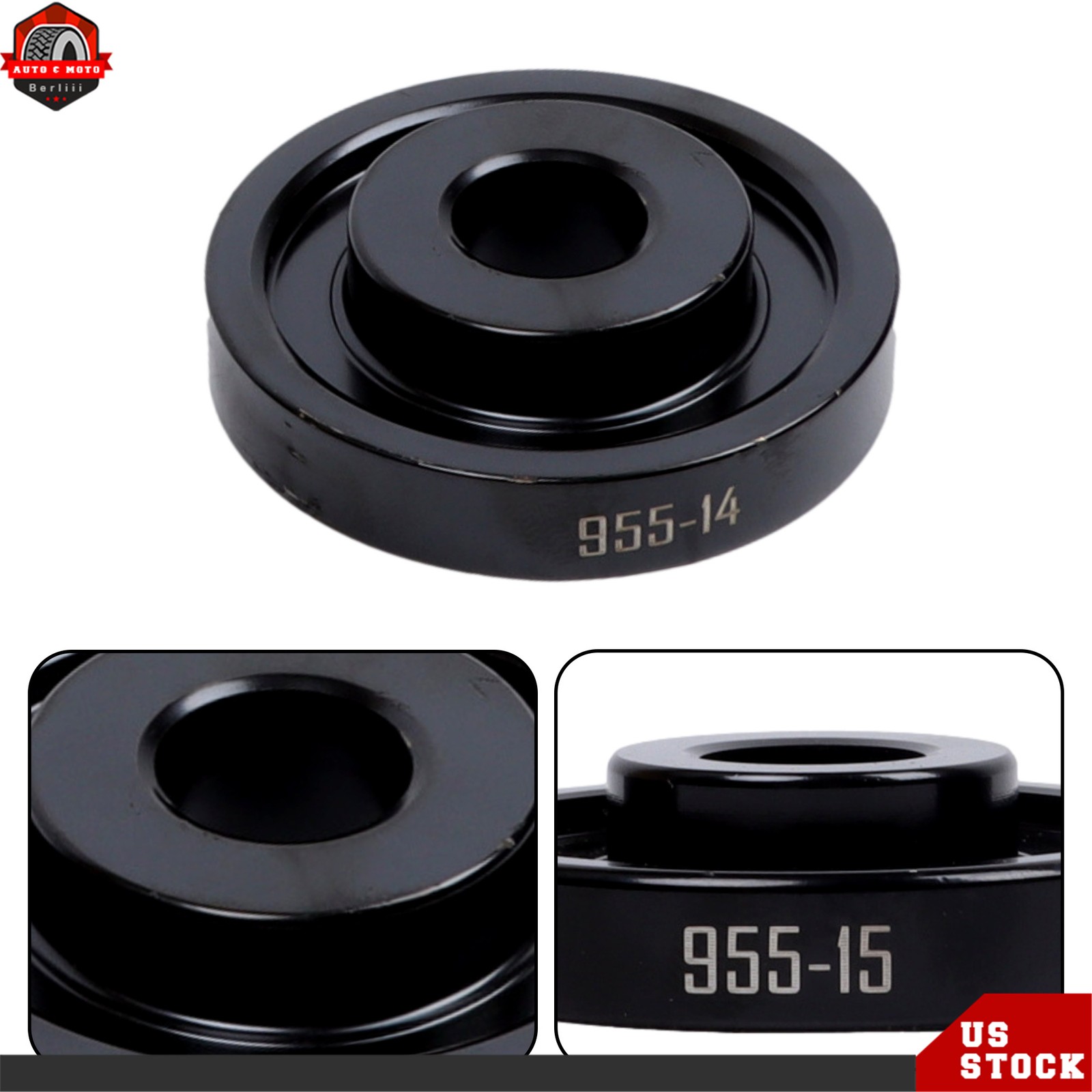 25PCS Master Front Wheel Drive Bearing Puller Removal & Installer Adapter Kit