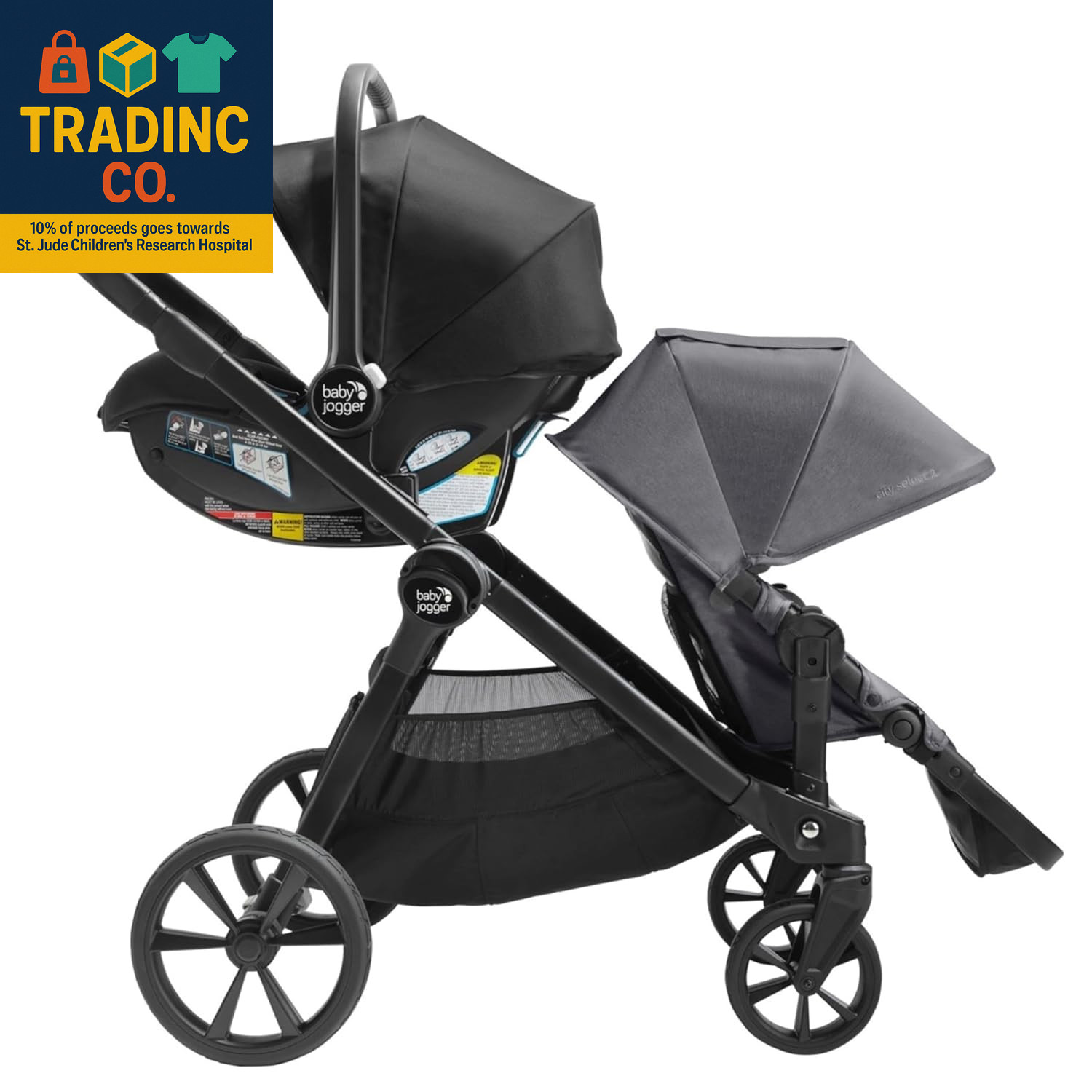 Second Seat Kit for City Select 2 Stroller Radiant Slate