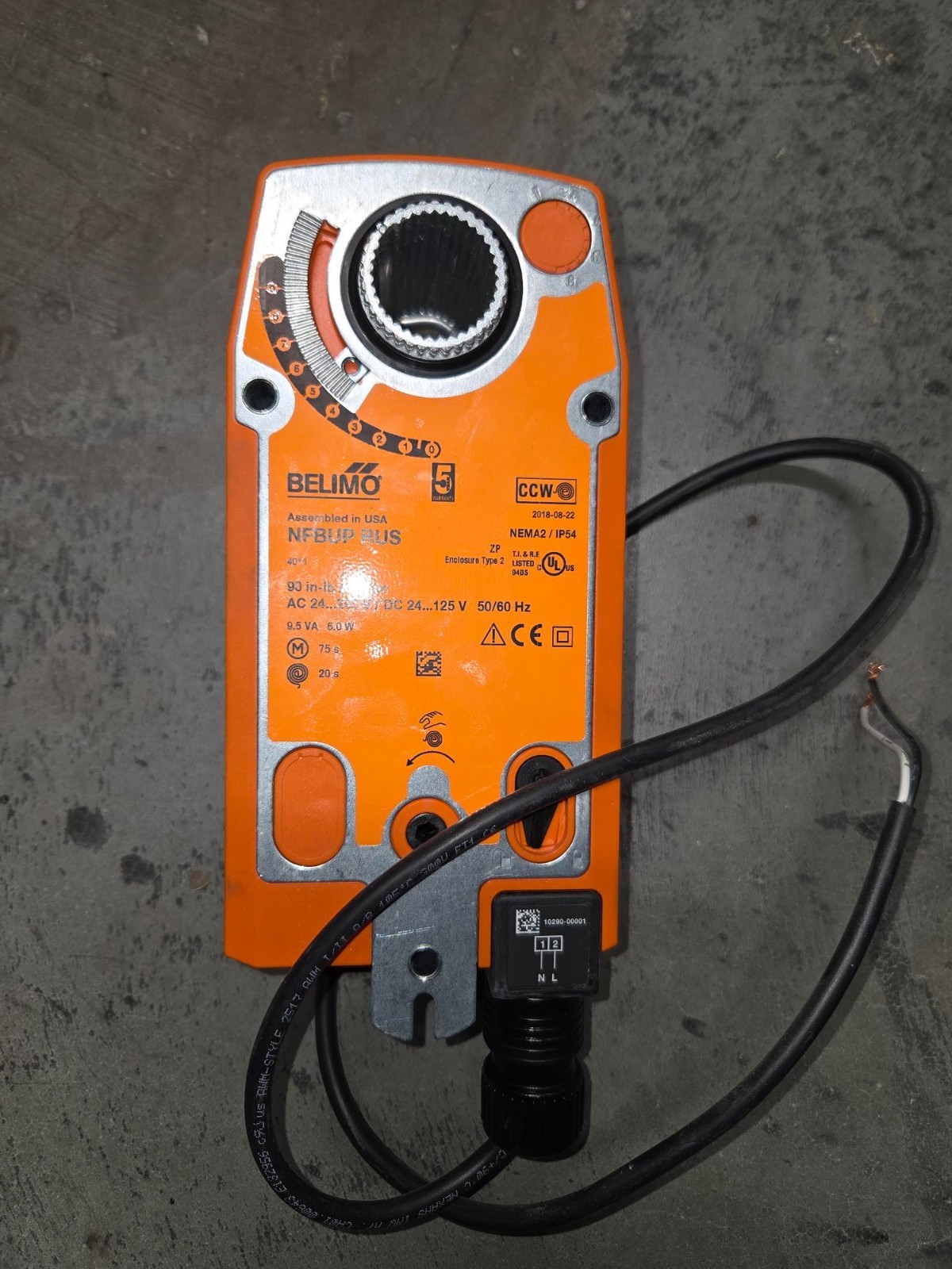 Belimo actuator NFBUP RUS    AC 24-125V     DC 24-125V   90 IN/LB