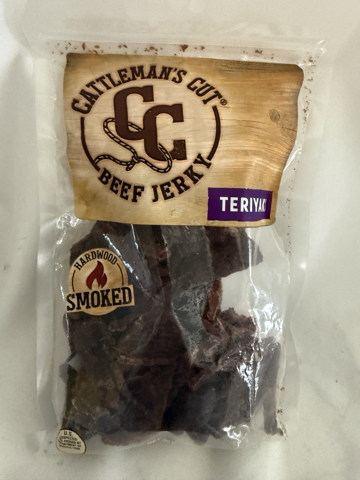 Cattleman's Cut Teriyaki Beef Jerky - 10 oz. - New In Sealed Package - Exp. 9/26