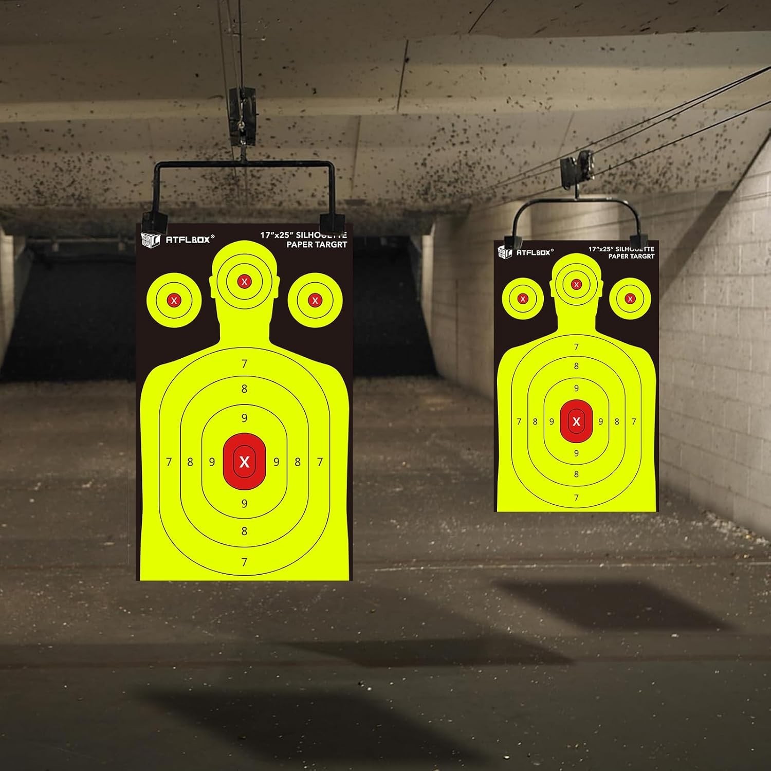 Silhouette Paper Target for The Range, 17X25 Inch High Visibility Target Paper f