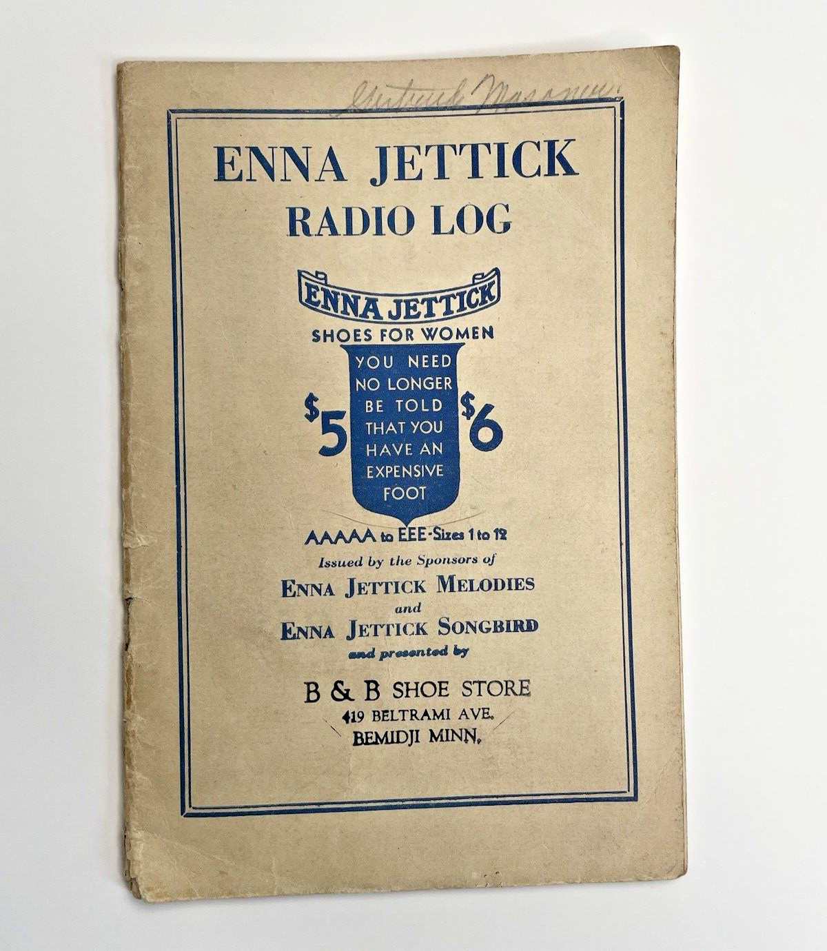 Vintage Enna Jettick Radio Log Fashion Welt Shoes For Women Advertising Melodies