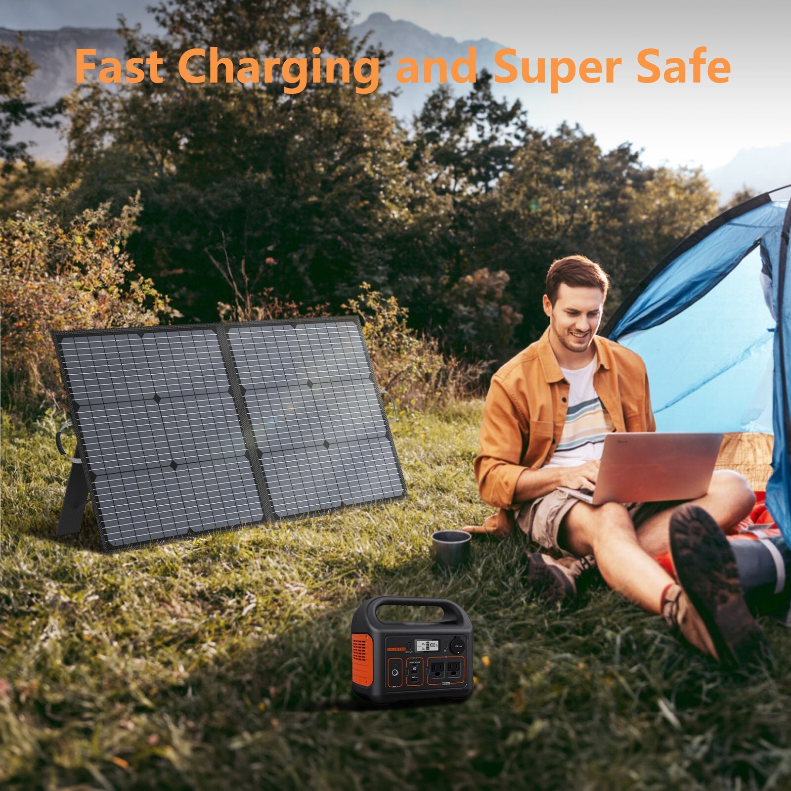 Foldable Solar Panel Suitcase 110w 220w 400w Portable Kit for Solar Generator