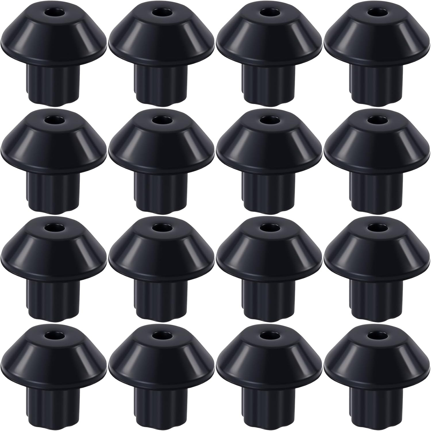 16 Pcs Gas Stove Grate Rubber Feet, Anti-Slip High-Temp Gas Range Grates Feet
