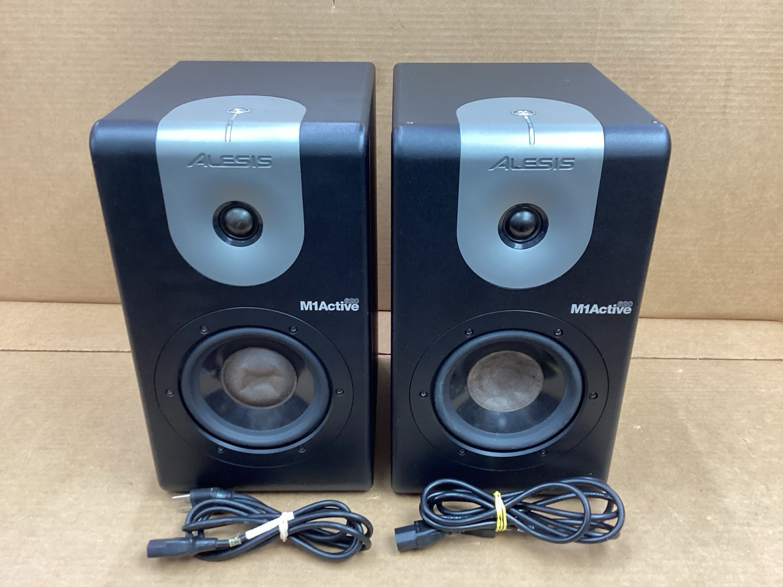 (Pair) Alesis M1 Active 620 Powered Studio Monitor Speaker Tested