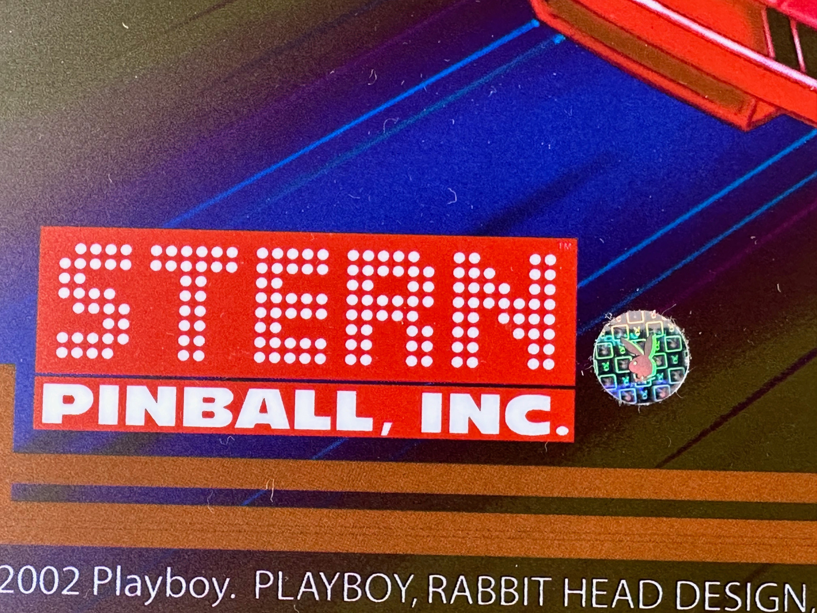 Stern Playboy Pinball Machine Game Backglass Translite ORIGINAL NOS Licensed