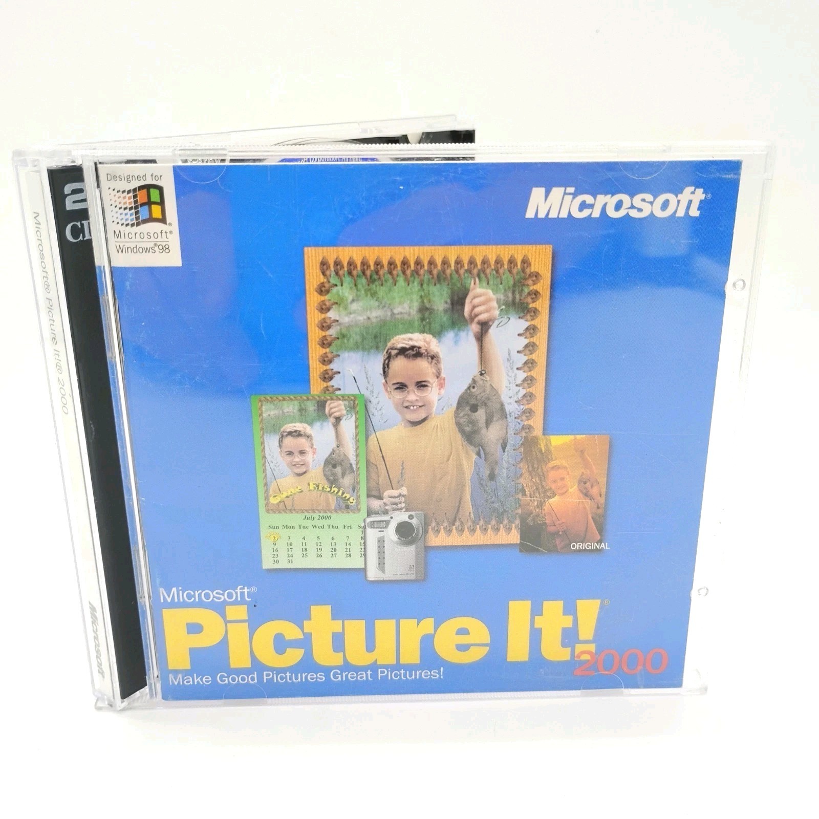Microsoft Picture It 2000 (Windows 98 PC, 2-Disc Set) w/ CD Set, Full Retail