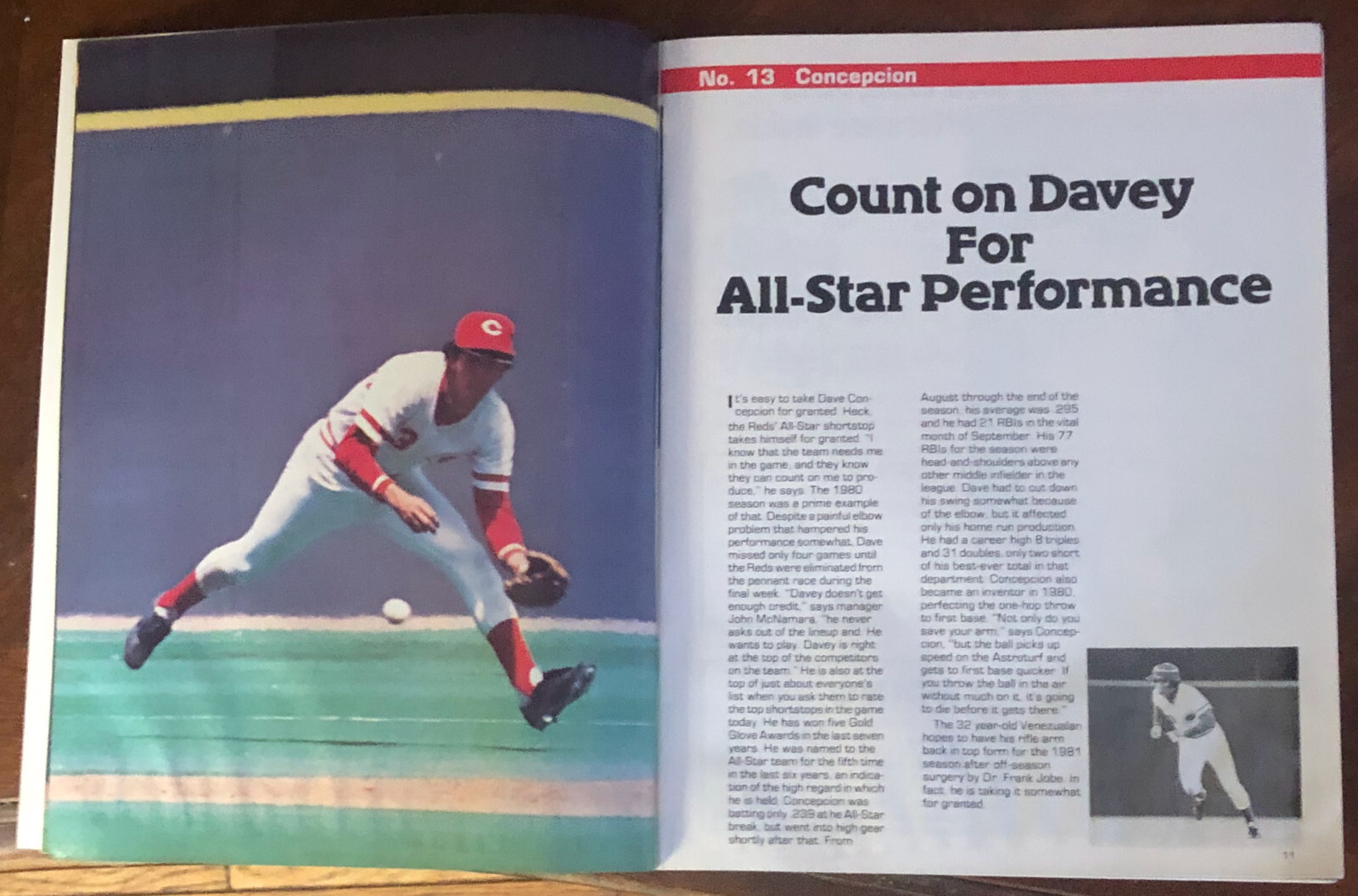 1981 Cincinnati Reds Official Yearbook