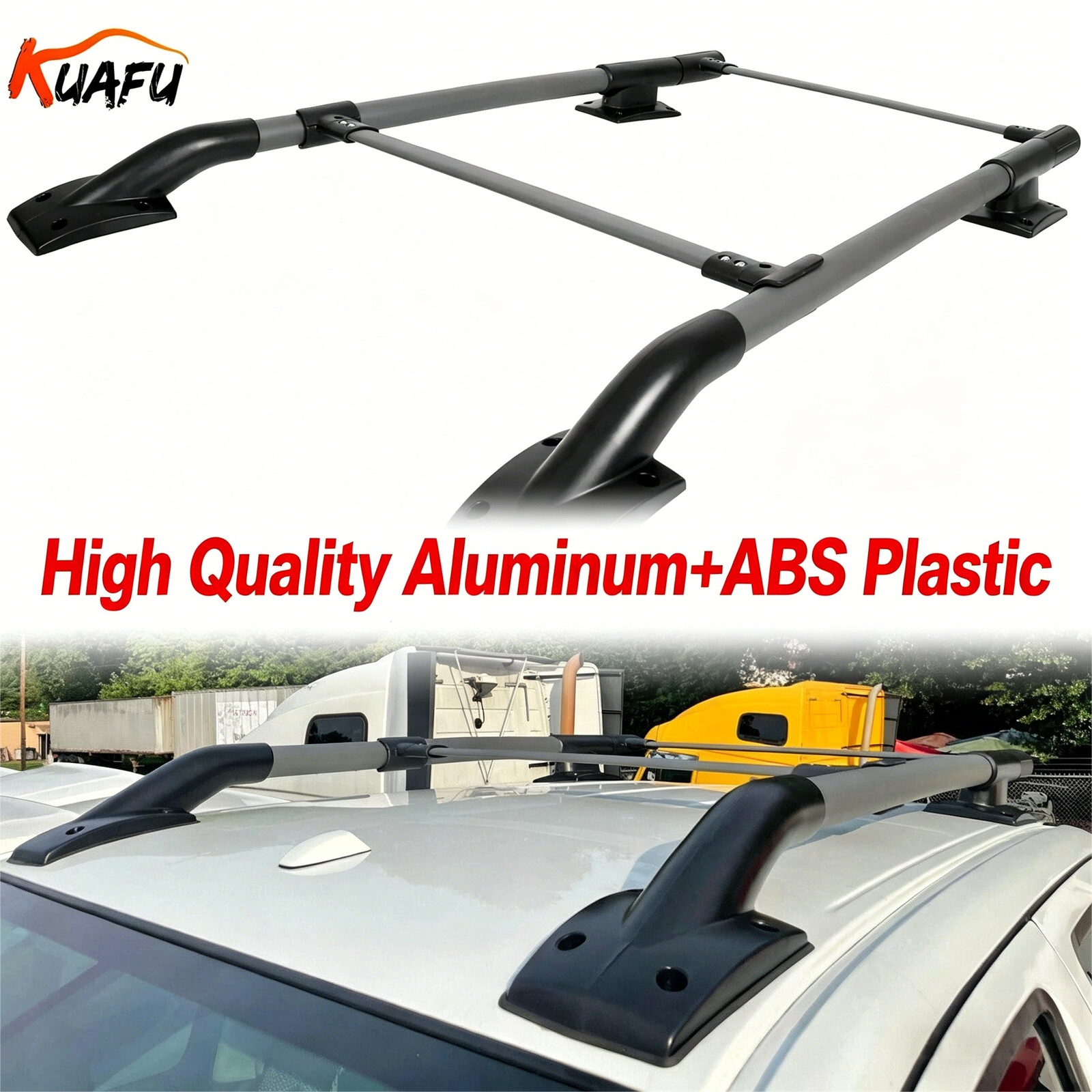 For Nissan Frontier 2005-2022 4Door Roof Rack Rail Luggage Carrier 165LBS