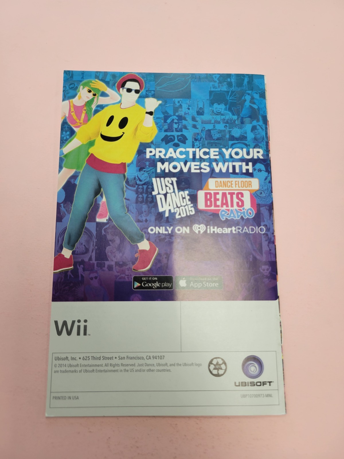 (Manual Only) Just Dance 2015 Nintendo Wii