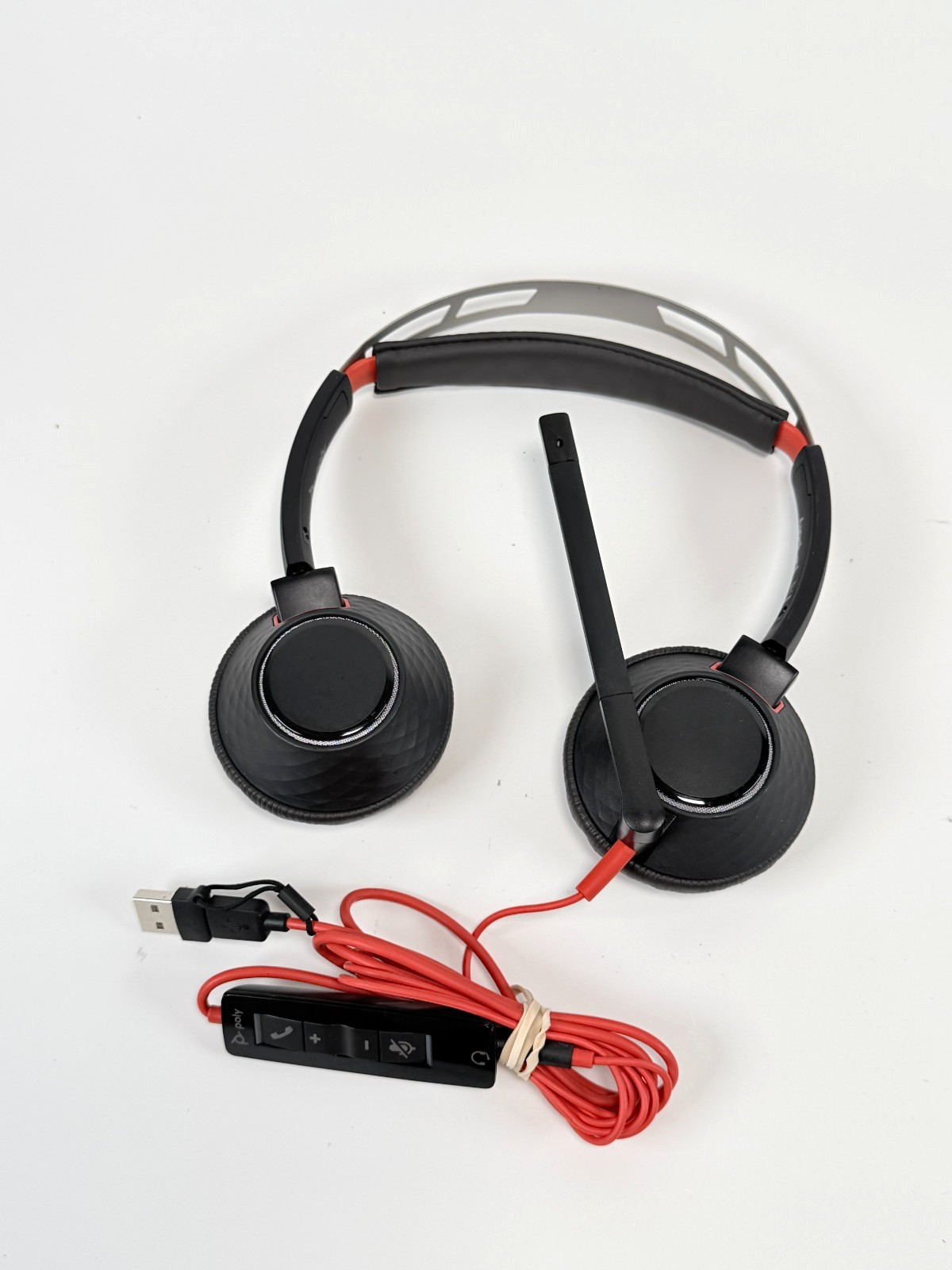 Plantronics Poly DUO C5220T Wired W/C5200 Controller Works Ships Fast!!!
