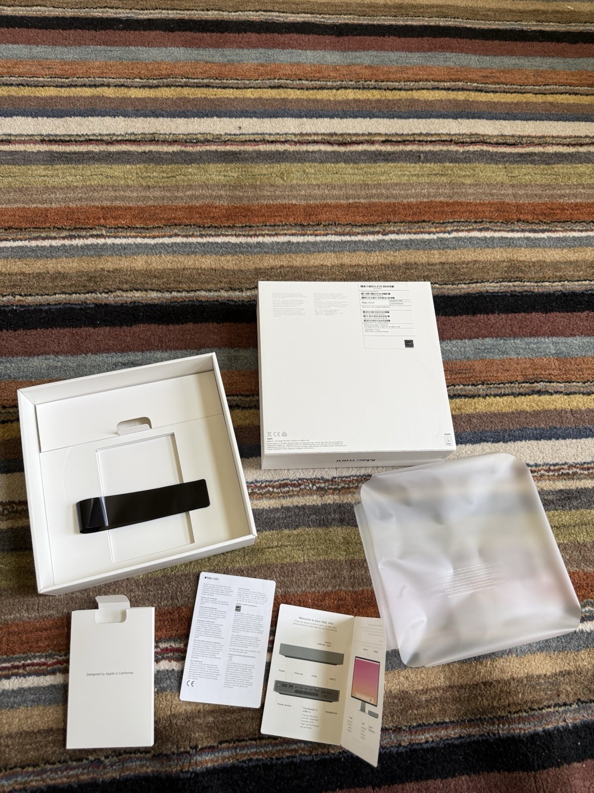 Original Apple Mac mini Space Gray BOX ONLY Inserts & Wrappers Model A1993