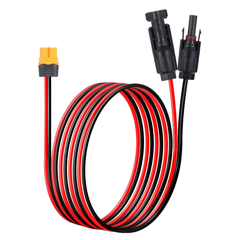 Extension Cable 12AWG solar panel wire red black cable 10ft/3m solar panel cord