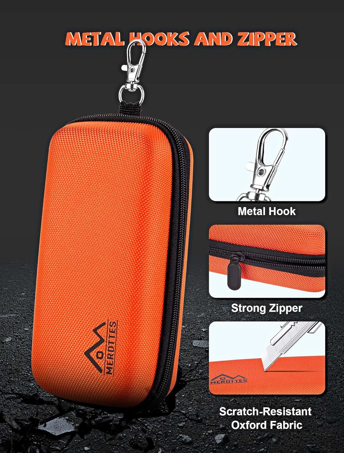 Large Double Eyeglasses Case, Shockproof Hard EVA Shell Dual Sunglasses Organize